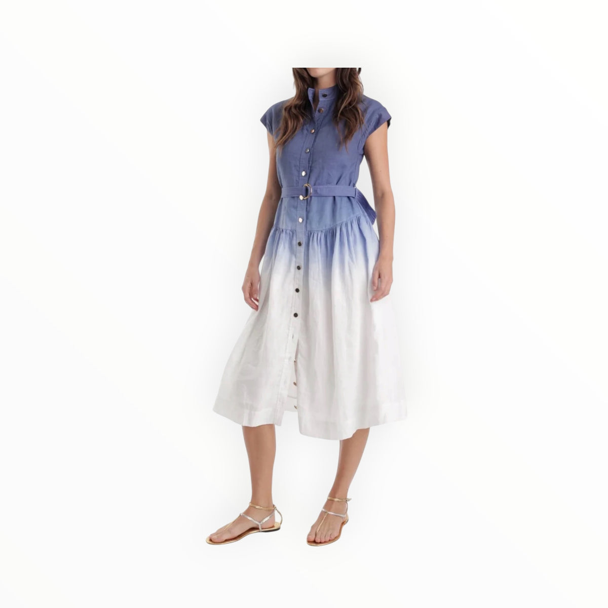 Karina Grimaldi Zelie Dress - Blue Ombré
