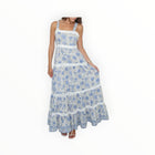NIBI MTK Halo Maxi Dress - Peacock Blue
