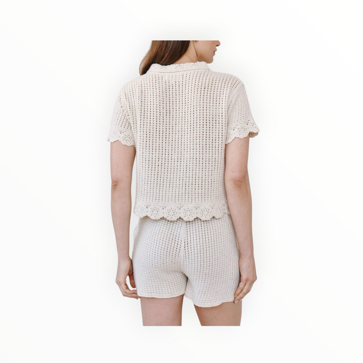 Bella Dahl Open Crochet Short - Flower Bloom