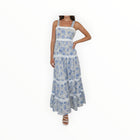 NIBI MTK Halo Maxi Dress - Peacock Blue