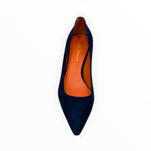 Santoni Firmly Suede Pump 50mm - Blue