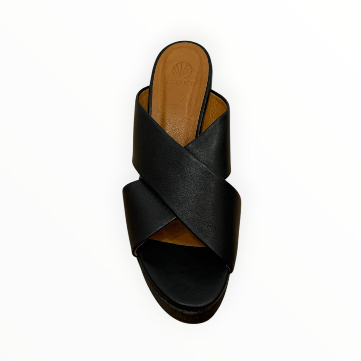 Coclico Bing Wedge - Black Leather