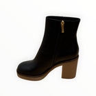 Santoni Harolyn Leather Short Boot - Black