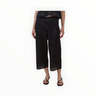 Bella Dahl Crop Wide Leg Crochet Pant - Black