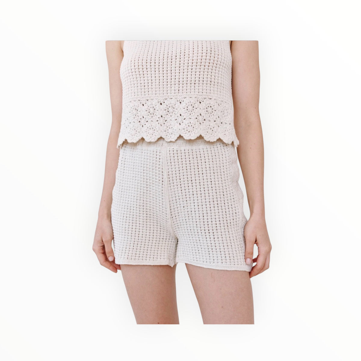 Bella Dahl Open Crochet Short - Flower Bloom