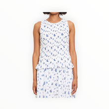 Michael Stars Marsha Smocked Floral Tank - Blue Ribbon Floral